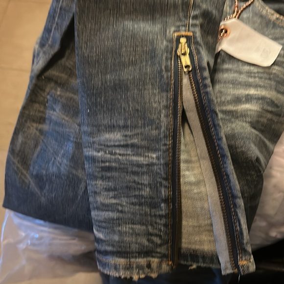 Men Jeans, Blue and White, Ralph Lauren Purple Label - Picture 3 of 3